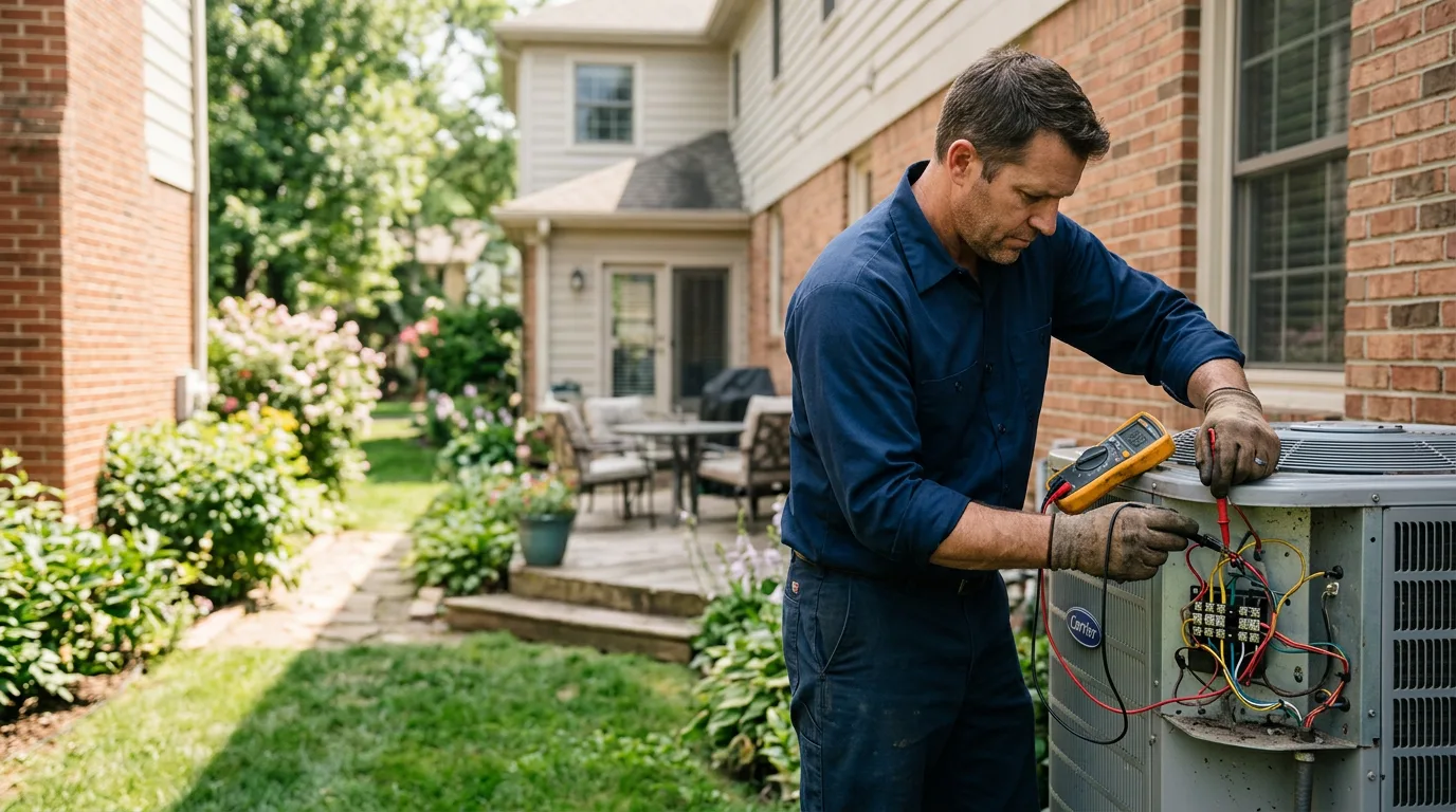 HVAC technician working near Kingsburg, CA